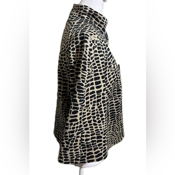 Trina Turk Animal Print Bolero Jacket Blazer size 4 - Picture 3 of 9